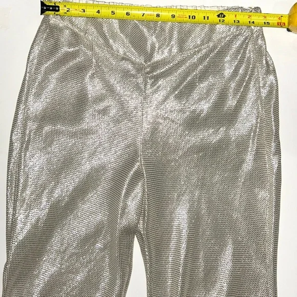 Chic Metallic Wide Leg Pants - Picture 13 of 16